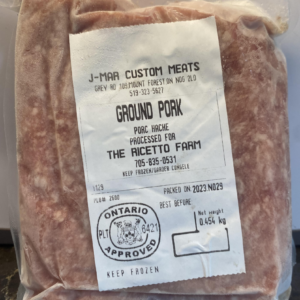 Pasture Raised Ground Pork, 1lb